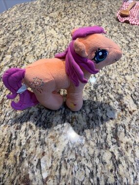 Nanci My Little Pony Sparkleworks Plush with Pink Mane and Peach Body